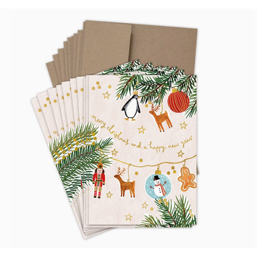 Biely & Shoaf Tree Decorations Boxed Holiday Cards 