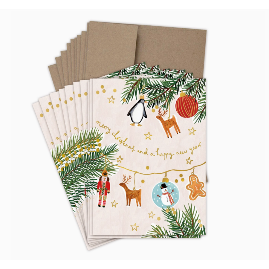 Tree Decorations Boxed Holiday Cards