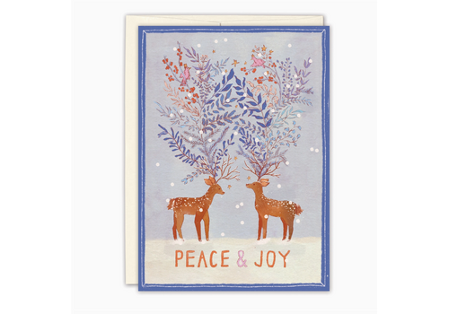  Biely & Shoaf Peace & Joy Reindeer Boxed Cards 
