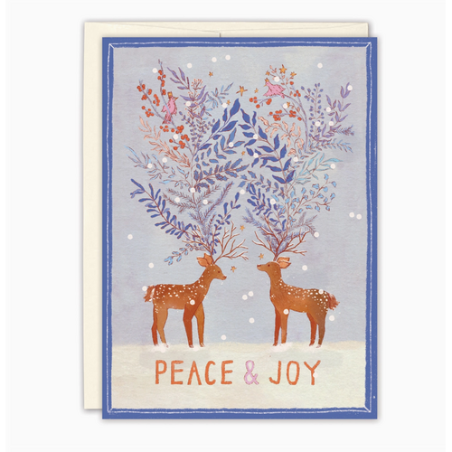  Biely & Shoaf Peace & Joy Reindeer Boxed Cards 