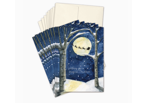  Biely & Shoaf Santa in the Sky Boxed Cards 