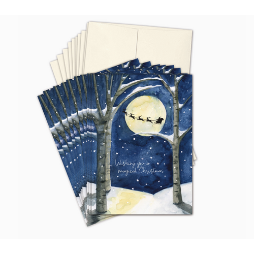  Biely & Shoaf Santa in the Sky Boxed Cards 