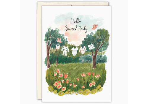  Biely & Shoaf Clothesline Baby Card 