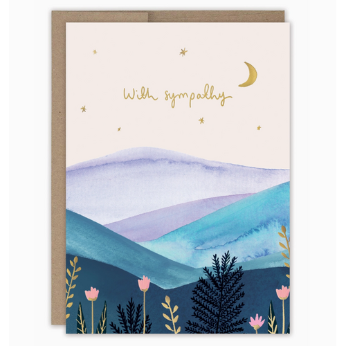  Biely & Shoaf Mountain Landscape Sympathy Card 