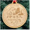 Giftable Memories Maine Round Wood Christmas Ornament Giftable Memories Maine Round Wood Christmas Ornament