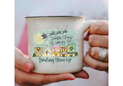  Doodles by Rebekah Santa Claus is Coming Camper Mug Portsmouth 