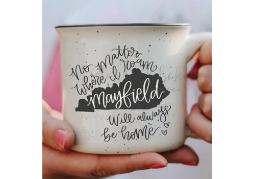  Doodles by Rebekah No Matter Where I Roam Camper Mug Maine 