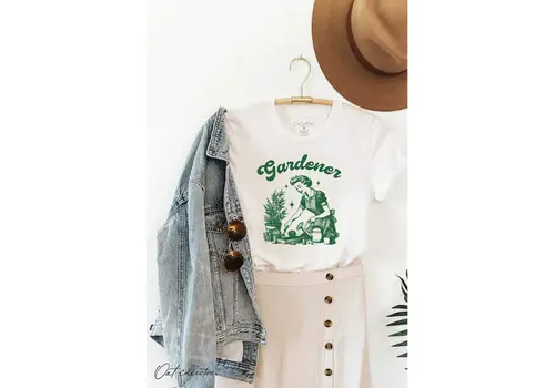  Oat Collective RAISING WILDFLOWERS Graphic T-shirt Vintage White 