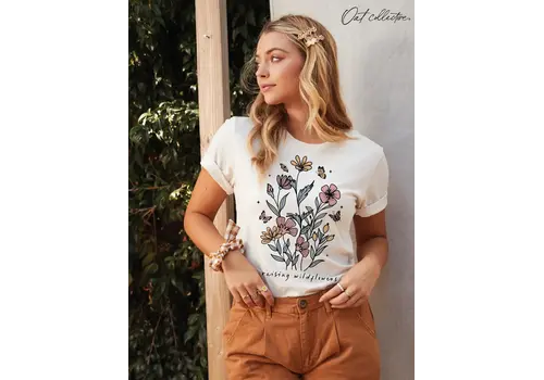  Oat Collective GARDENER Graphic T-shirt Heather Mauve 