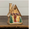 Ragon House Lighted Wood Ski House Ragon House Lighted Wood Ski House