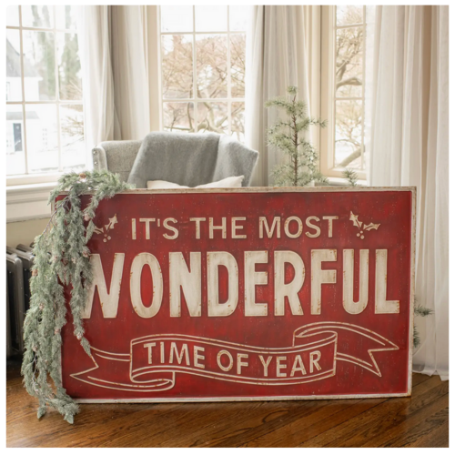 Ragon House 48" Most Wonderful Time Sign   Ragon House 48" Most Wonderful Time Sign