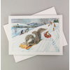 Woodfield Press Sledding Fun Card Woodfield Press Sledding Fun Card