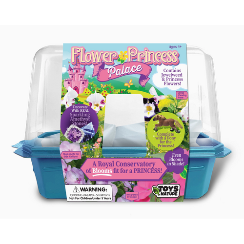  Silver Circle Products Flower Princess Palace Mini World Terrarium 