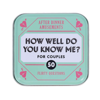 After Dinner Amusements: How Well Do You Know Me? For Couples