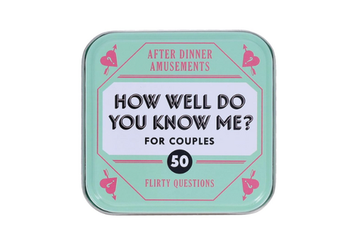  After Dinner Amusements: How Well Do You Know Me? For Couples 