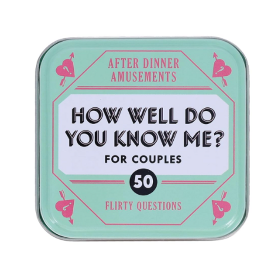 After Dinner Amusements: How Well Do You Know Me? For Couples