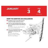 Worst-Case Scenario Daily Box Calendar 2026