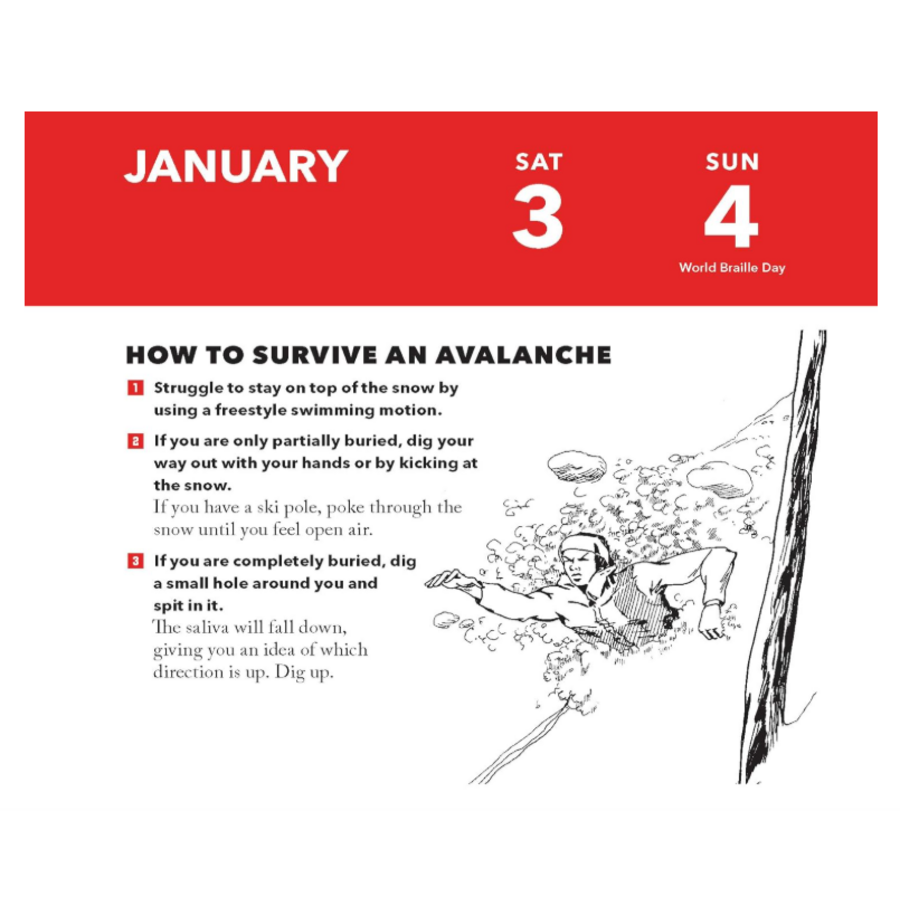 Worst-Case Scenario Daily Box Calendar 2026