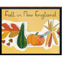 Fall in New England Magnet