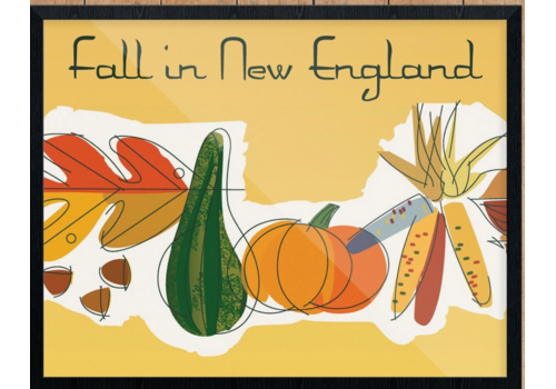  Fridgedoor Fall in New England Magnet 