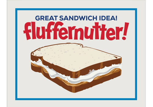  Fridgedoor Fluffernutter Sandwich Magnet 