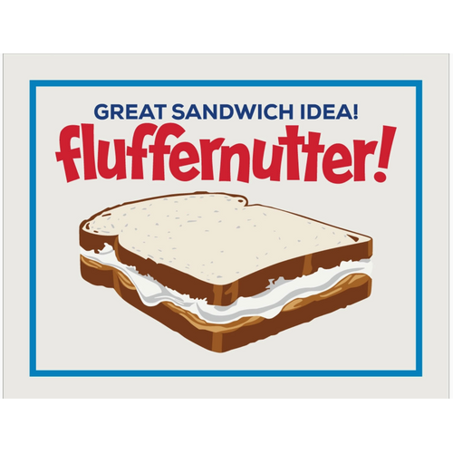  Fridgedoor Fluffernutter Sandwich Magnet 