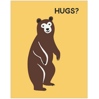 Hugs? Brown Bear Magnet