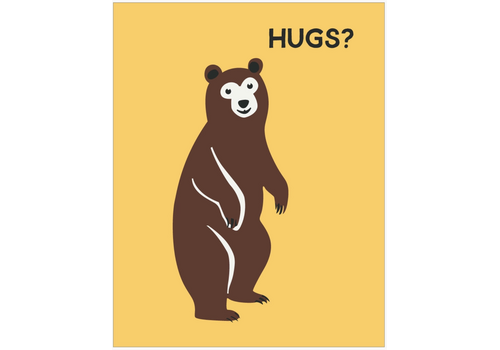  Fridgedoor Hugs? Brown Bear Magnet 
