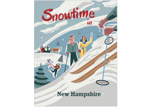  Fridgedoor Snowtime in NH Magnet 