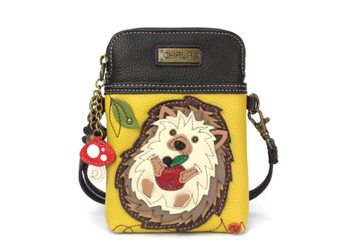  Chala Handbags Cell Phone Crossbody Hedgehog Mustard 