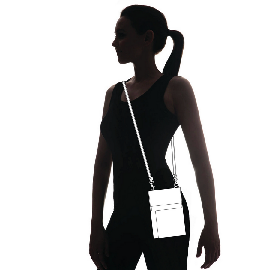 Flap Cell Phone Crossbody Turtle Teal