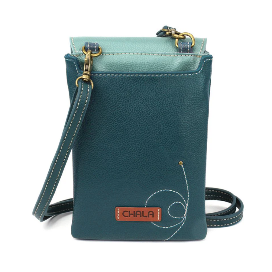 Flap Cell Phone Crossbody Turtle Teal