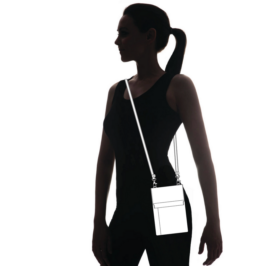 Flap Cell Phone Crossbody Sunflower Brown