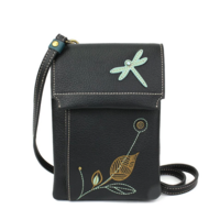 Flap Cell Phone Crossbody DragonFly Black