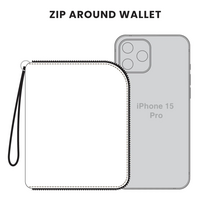 Zip Around Wallet Bird Brick Red