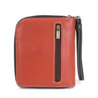 Zip Around Wallet Bird Brick Red
