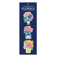 Ever Upward Floral Magnetic Bookmarks