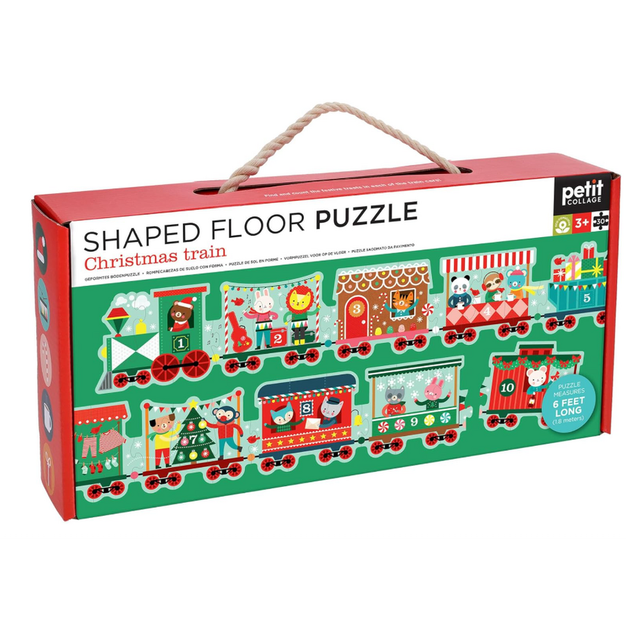 Christmas Train Shaped Floor Puzzle