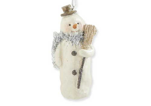  K & K Interiors Inc 4.5" Resin Snowman Ornament 
