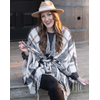 Young's Inc. Plaid Belted Poncho Wrap
