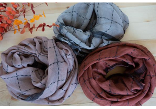  Young's Inc. Window Pane Stitched Scarf 