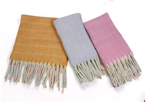  Young's Inc. Cozy Stripe Scarf with Fringe 