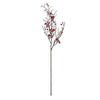 K & K Interiors Inc 37" Two Branch Red Berry Stem