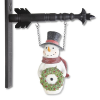 Glittered Resin Snowman Arrow Replacement