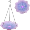 Bradley Caldwell, Inc Ecocycle Dahlia Hanging Bird Bath/Feeder Violet