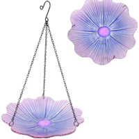 Ecocycle Dahlia Hanging Bird Bath/Feeder Violet