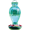 Bradley Caldwell, Inc Fluted Glass Hummingbird Feeder with Bronze Base