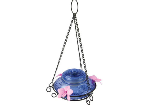  Bradley Caldwell, Inc Illuminated Antique Glass Top Hummingbird Feeder 