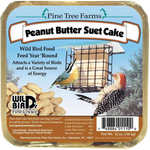  Bradley Caldwell, Inc Pine tree farms Peanut Butter Suet Cake 12 oz. 