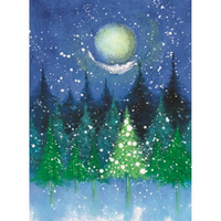 Trees Under Moon Boxed Cards